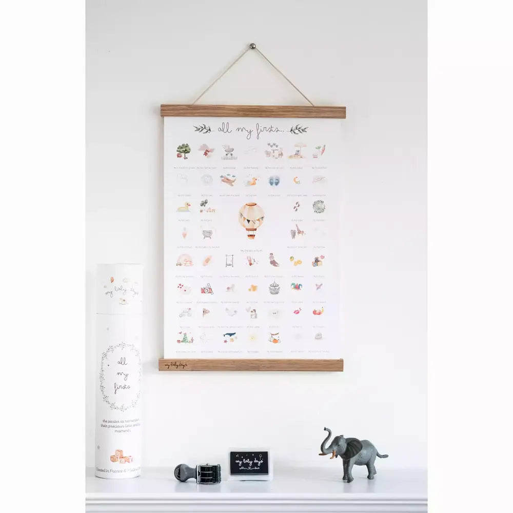All My Firsts 'Balloon' Print for Baby's Firsts - in English