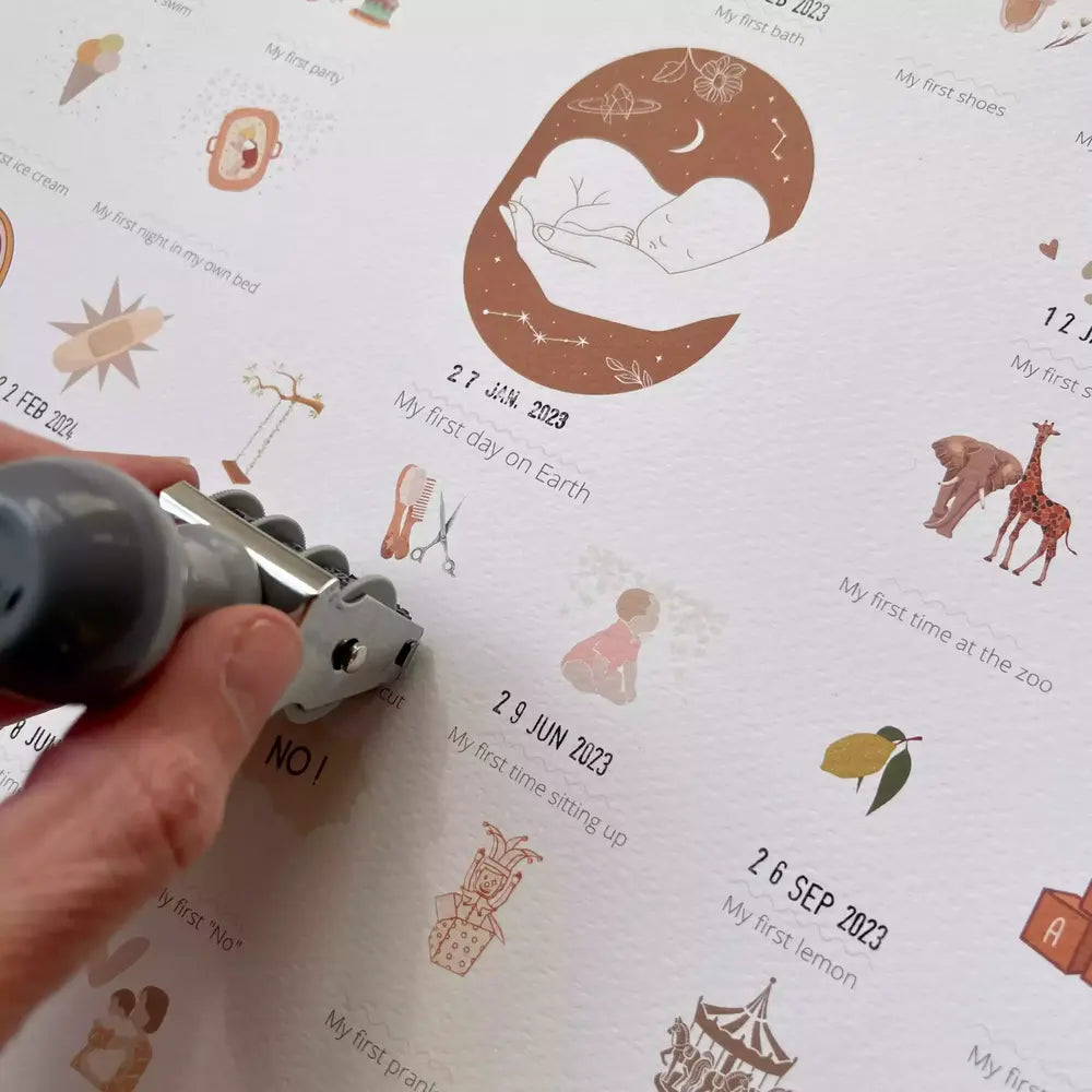All My Firsts 'Karma' Print for Baby's Firsts - in English