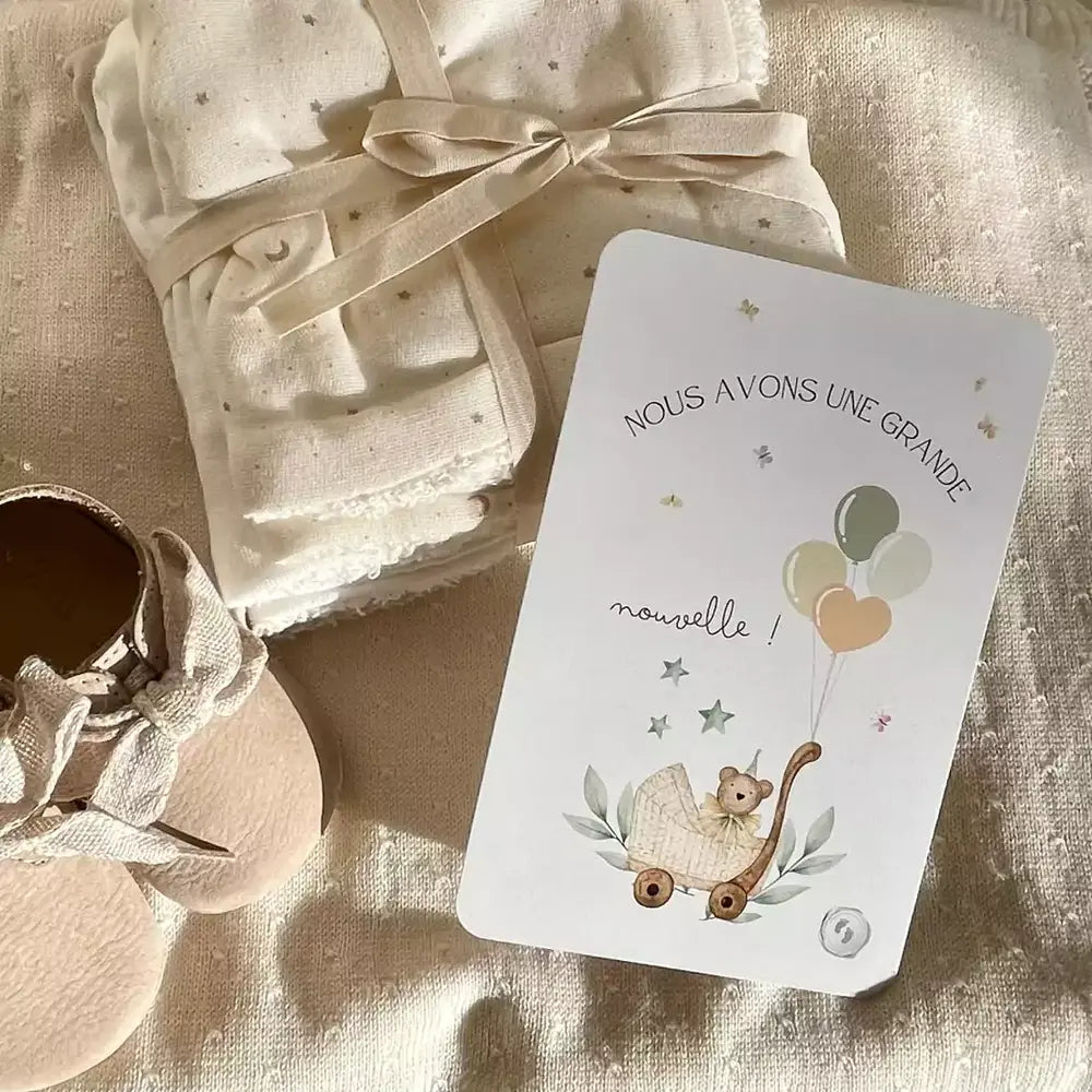 Cartes étapes - Nous avons une grande nouvelle ! - My Baby Days