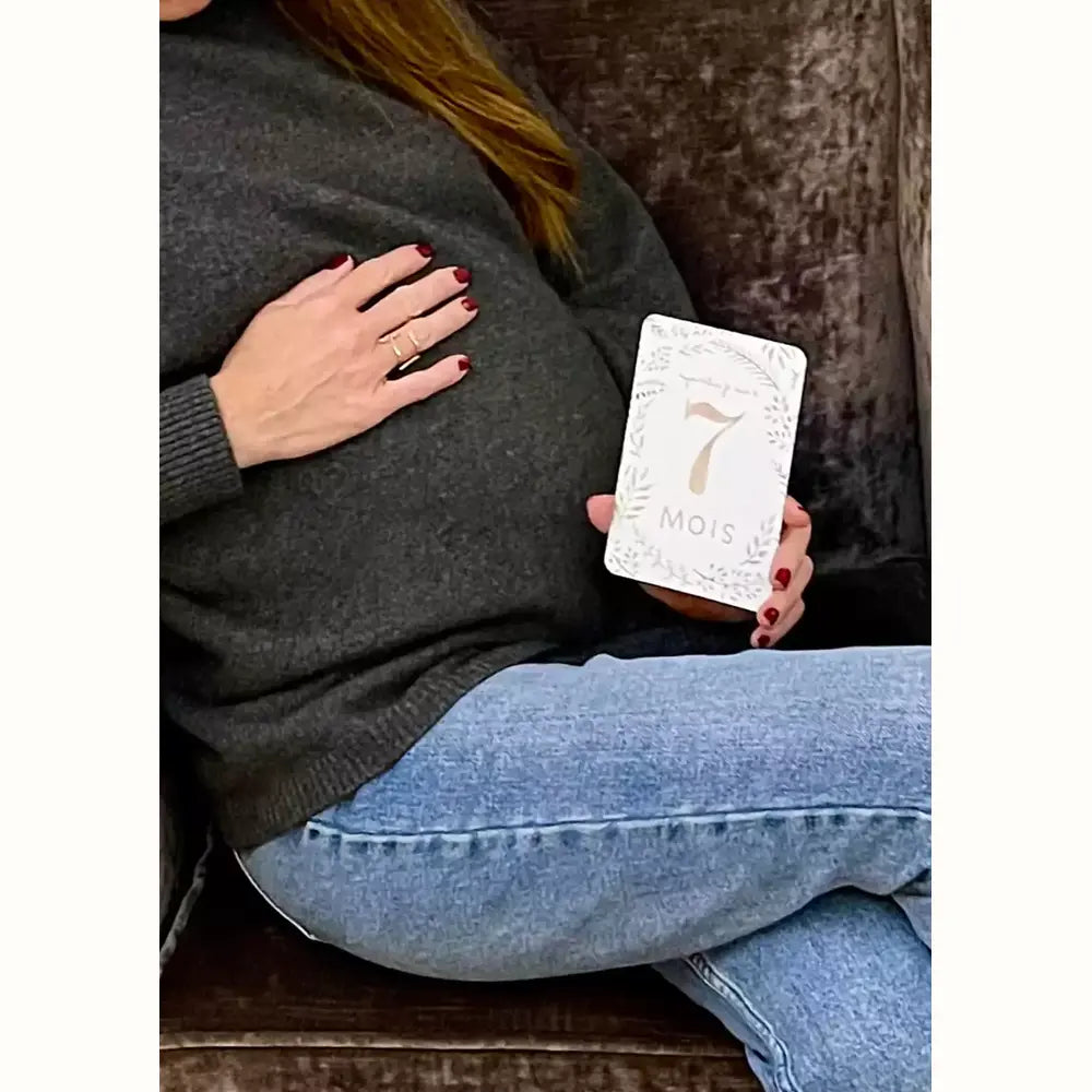 Cartes étapes - Femme enceinte - 7 mois de grossesse - My Baby Days